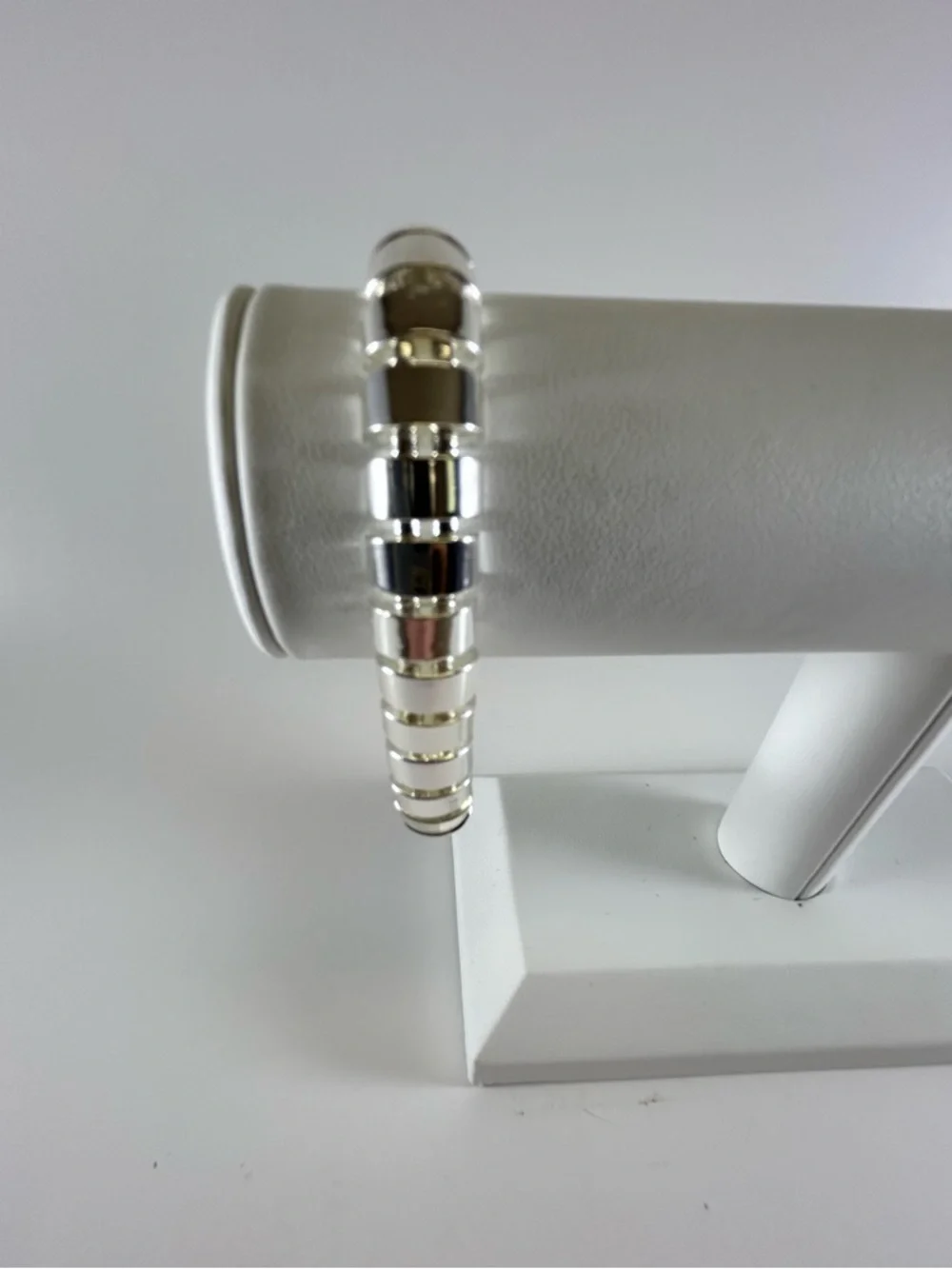 And Now This - Silver Box-Link Stretch Bracelet - Women Jewelry